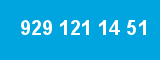 929 121 14 51